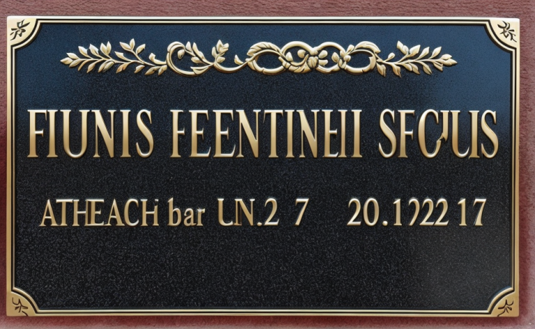 plaque funéraire