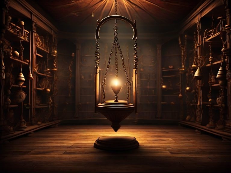 pendule divinatoire bois