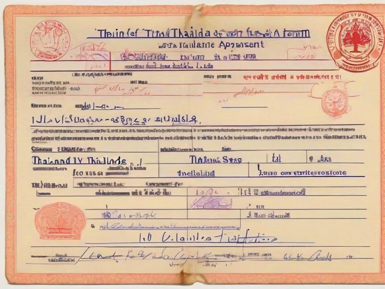 visa thaïlande 6 mois