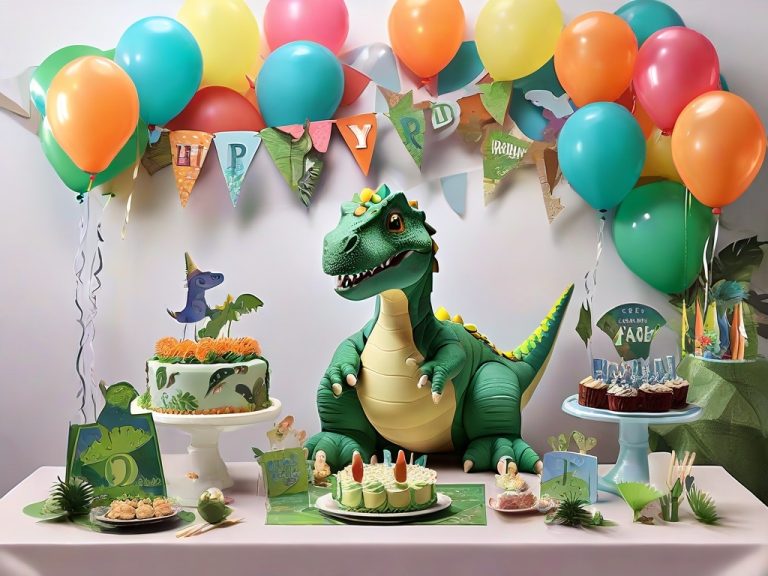 décoration anniversaire dinosa
